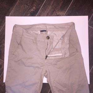american eagle tan kakis jeans